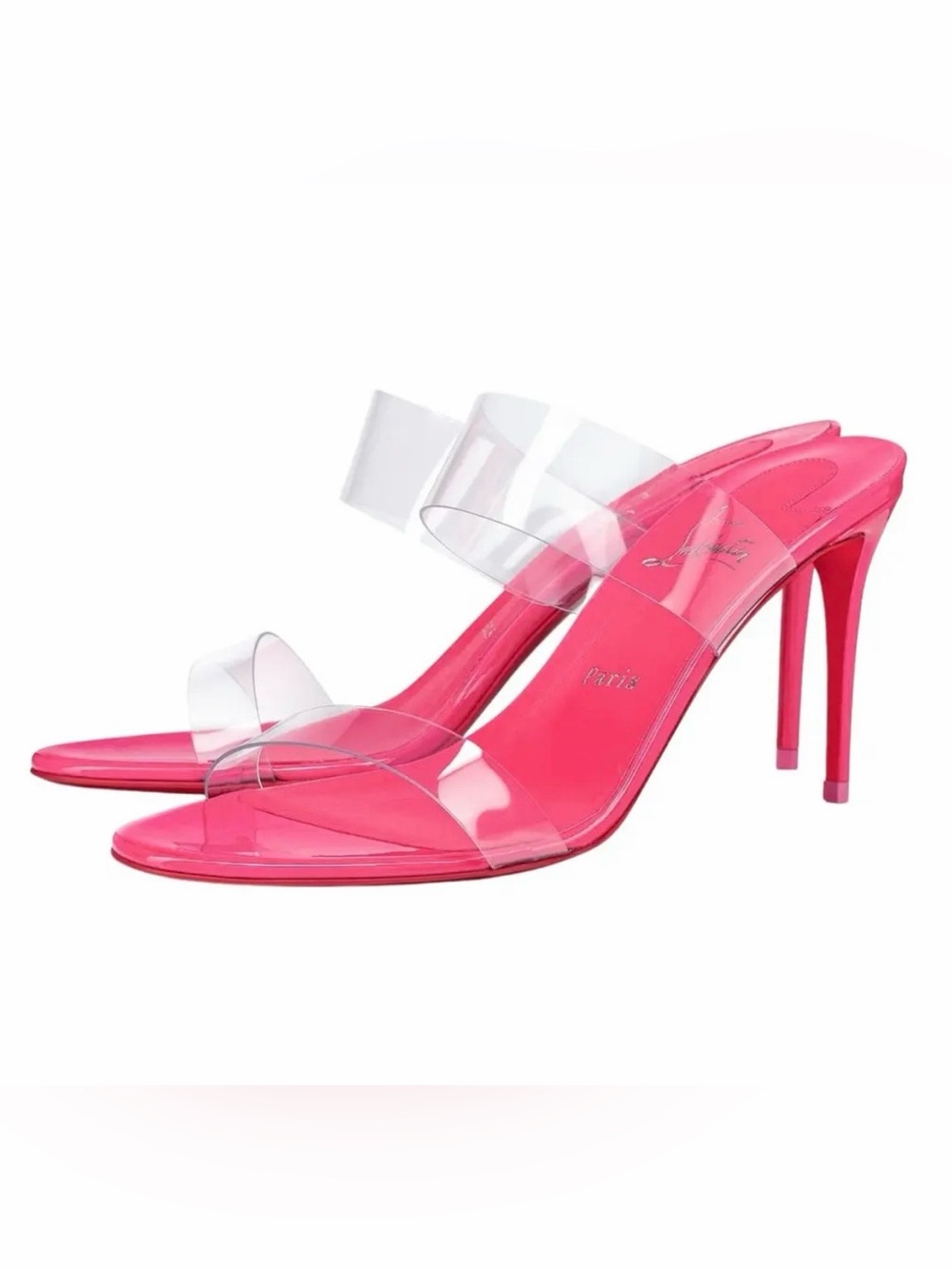 Christian Louboutin Just nothing patent mule heels